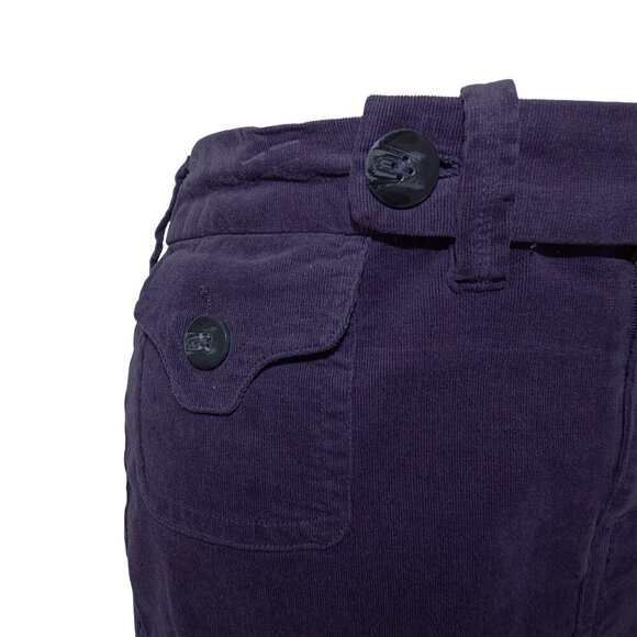 NWOT Avenue Purple Corduroy Pencil Skirt 14 Back to School Preppy Academic - Picture 10 of 12